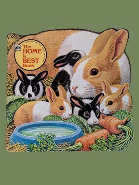 10/$25 The Home is Best Book – Vintage Golden Shape Book